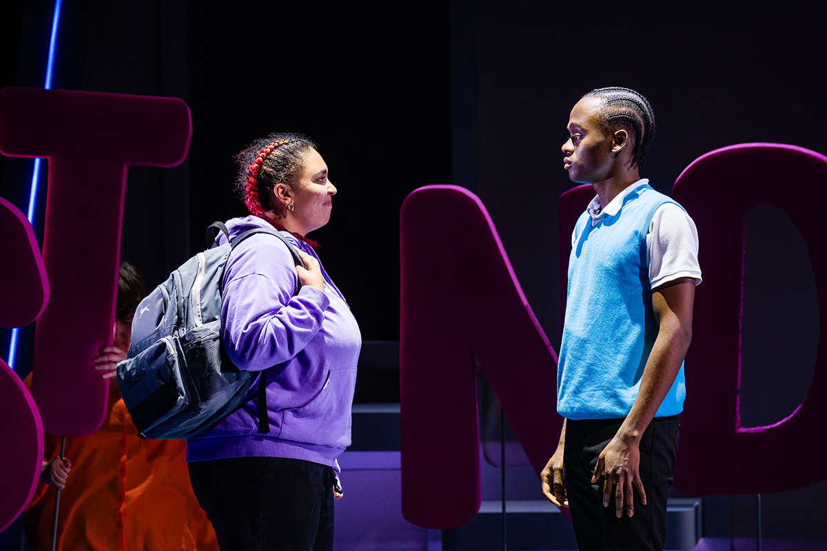 Naia Elliott-Spence as Roshi and Hilson Agbangbe as Sonny Naia Elliott-Spence as Roshi and Hilson Agbangbe as Sonny